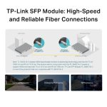 Transceptor de fibra óptica TP-Link TL-SM321A con velocidad de 1250 Mbit/s y compatibilidad SFP, SKU SM321A-2