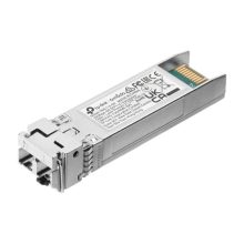 Imagen del transceptor de fibra óptica TP-Link Omada, modelo SM5110-SR, velocidad 10000 Mbit/s, con especificaciones SFP+ y longitud de onda 850 nm