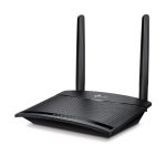 Router inalámbrico TP-Link TL-MR100, Ethernet rápido, banda única 2.4 GHz, color negro. SKU TL-MR100