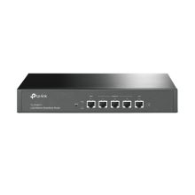 Router TP-Link TL-R480T+ en color negro, diseñado para balanceo de carga con varias funciones de gestión y especificaciones avanzadas, SKU TL-R480T+