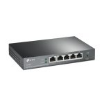 Router TP-Link TL-R605 con conectividad Gigabit Ethernet en color negro, ideal para conexiones de alta velocidad. SKU: TL-R605