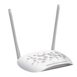 Imagen del TP-Link TL-WA801N, un punto de acceso inalámbrico blanco capaz de ofrecer velocidades de hasta 300 Mbit/s y compatible con Energía sobre Ethernet (PoE). SKU: TL-WA801N.