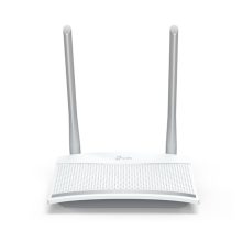 Router inalámbrico TP-Link TL-WR820N de banda única (2.4 GHz) en color blanco, perfecto para redes rápidas Ethernet.