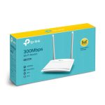 Router inalámbrico TP-Link TL-WR820N de banda única (2.4 GHz) en color blanco, perfecto para redes rápidas Ethernet.