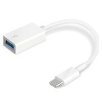 Cable TP-Link UC400 USB tipo A a USB tipo C de 0.133 metros en color blanco. SKU: UC400