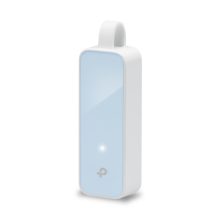 Adaptador y tarjeta de red Ethernet TP-Link modelo UE200 con velocidad de 100 Mbit/s y diseño compacto