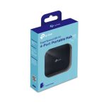 Imagen del TP-Link UH400, un hub USB 3.2 Gen 1 Type-A con velocidad de 5000 Mbit/s en color negro, SKU UH400