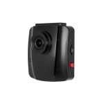 Vista frontal de la Transcend DrivePro 110 Quad HD, con encendedor de cigarrillos, en color negro. SKU: TS-DP110M-64G