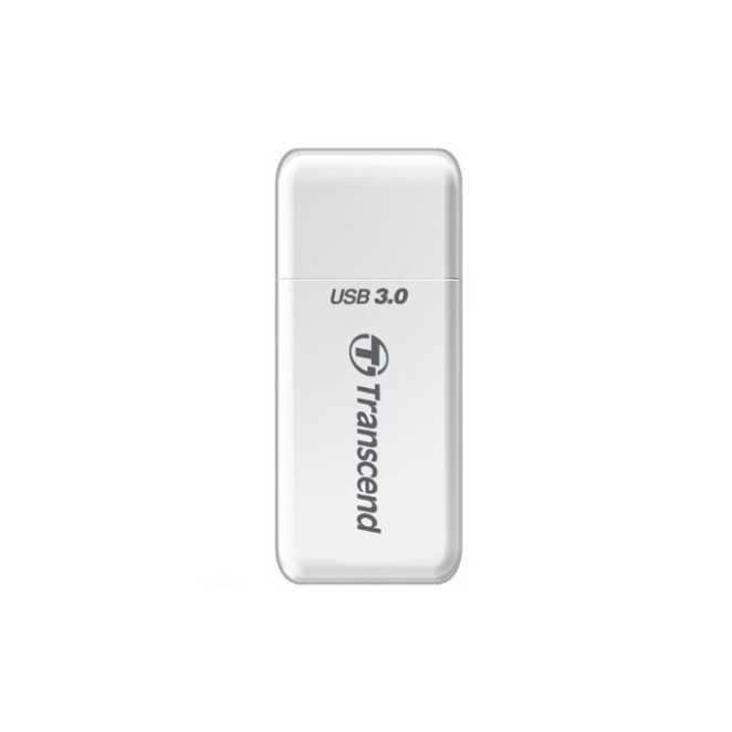 Transcend Lector de Tarjeta USB 3.2 Gen 1 Type-A Blanco Transcend TS-RDF5W lector de tarjeta USB 3.2 Gen 1 Type-A en color blanco para almacenamiento externo, SKU TS-RDF5W