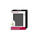 Imagen de la carcasa para disco duro o SSD de 2.5 pulgadas de Transcend en color gris, SKU TS0GSJ25CK3