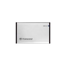 Transcend StoreJet 25S3 carcasa plata para disco duro o SSD de 2.5 pulgadas, alimentado por USB, SKU TS0GSJ25S3