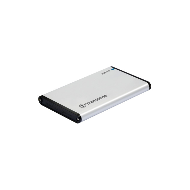 Transcend StoreJet 25S3 Carcasa de disco duro/SSD Plata 2.5″ USB con suministro de corriente 2 Transcend StoreJet 25S3 - Compatible con múltiples dispositivos