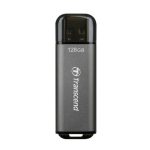 Unidad flash Transcend JetFlash 920 de 128 GB con conexión USB tipo A 3.2 Gen 1 en color gris SKU TS128GJF920