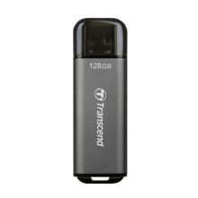 Unidad flash Transcend JetFlash 920 de 128 GB con conexión USB tipo A 3.2 Gen 1 en color gris SKU TS128GJF920