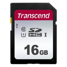 Tarjeta SD SDHC Transcend de 16GB con tecnología UHS-I, Clase 10 y NAND, SKU TS16GSDC300S