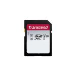 Tarjeta SD Transcend SDHC 300S de 256GB con especificaciones de Clase 10 y tecnología NAND. SKU: TS256GSDC300S