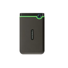 Disco duro externo Transcend StoreJet 25M3 de 2TB, 5400 RPM, tamaño 2.5 pulgadas y conexión Micro-USB B 3.2 Gen 1 en color gris, SKU TS2TSJ25M3S