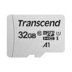 Tarjeta Transcend 300S MicroSDHC de 32GB Clase 10, compatible con dispositivos de almacenamiento externo. SKU: TS32GUSD300S