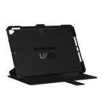 Funda Urban Armor Gear Metropolis para iPad 10.2″, color negro, SKU 121916114040, mostrando diseño robusto y protección avanzada