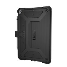 Funda Urban Armor Gear Metropolis para iPad 10.2″, color negro, SKU 121916114040, mostrando diseño robusto y protección avanzada