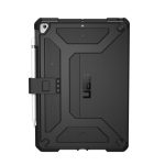 Funda Urban Armor Gear Metropolis para iPad 10.2″, color negro, SKU 121916114040, mostrando diseño robusto y protección avanzada