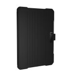 Funda Urban Armor Gear Metropolis para iPad 10.2″, color negro, SKU 121916114040, mostrando diseño robusto y protección avanzada