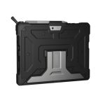 Funda Urban Armor Gear Metropolis de 25.4 cm (10”) en colores negro y plata, SKU 321076114040