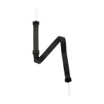 Imagen de la correa negra Urban Armor Gear, modelo B-SHLDSTRP-BK, diseñada para brindar seguridad adicional a las fundas de tabletas.