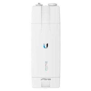 Imagen del Ubiquiti AF-11FX repetidor y transceptor para Puente WiFi, con una velocidad de 1200 Mbps, SKU AF-11FX, en color blanco.