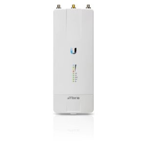 Imagen del punto de acceso Ubiquiti AF-3X en color blanco que ofrece una velocidad de hasta 500 Mbit/s. SKU: AF-3X.