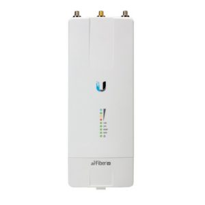 Imagen del Ubiquiti airFiber con capacidad de 500 Mbps y color blanco. SKU: AF-5X