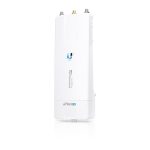 Ubiquiti AirFiber AF-5XHD con velocidad de 1000 Mbit/s en color blanco soportando Energía sobre Ethernet (PoE). SKU AF-5XHD