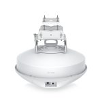 Imagen del Ubiquiti UISP airFiber 60 XG, un puente WiFi blanco con capacidad de 6000 Mbit/s. SKU: AF60-XG