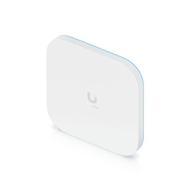 Ubiquiti E7 Imagen del Ubiquiti E7 punto de acceso inalámbrico de alta velocidad 11500 Mbit/s en color blanco con característica de Energía sobre Ethernet (PoE) - SKU: E7
