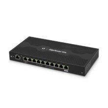 Ubiquiti EdgeRouter 10X router negro con 10 puertos gigabit y alta velocidad, SKU ER-10X