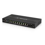 Router Ubiquiti EdgeRouter 12P Gigabit Ethernet en color negro, modelo ER-12P, ideal para conexiones de alta velocidad y múltiples dispositivos