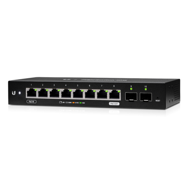 Ubiquiti EdgeSwitch 10X Gestionado L2 Gigabit Ethernet (10/100/1000) Energía sobre Ethernet (PoE) Negro 3 Contexto de usuario Ubiquiti EdgeSwitch 10X