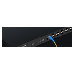 Switch gestionado Ubiquiti ES-12F con 12 puertos Gigabit Ethernet y funcionalidad PoE, en color negro. SKU: ES-12F.