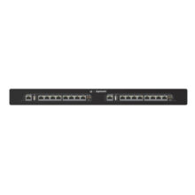 Imagen del switch Ubiquiti EdgeSwitch 16XP gestionado, Gigabit Ethernet 10/100/1000 con soporte PoE, SKU ES-16XP. Color negro y formato 1U.