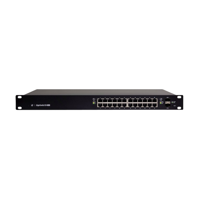 Ubiquiti ES-24-500W switch Gestionado L2/L3 Gigabit Ethernet (10/100/1000) Energía sobre Ethernet (PoE) 1U Negro 1 Ubiquiti ES-24-500W switch gestionado con PoE Gigabit Ethernet