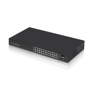 Switch Ubiquiti ES-24-LITE gestionado con 24 puertos Gigabit Ethernet (10/100/1000) 1U negro. SKU: ES-24-LITE