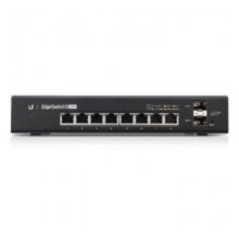 Ubiquiti EdgeSwitch 8 gestionado con Gigabit Ethernet 10/100/1000 y energía sobre Ethernet PoE, SKU ES-8-150W, color negro
