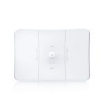 Ubiquiti UISP airMAX LiteBeam AC de 5 GHz XR en color blanco, compatible con Energía sobre Ethernet (PoE). SKU: LBE-5AC-XR