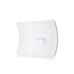 Ubiquiti UISP airMAX LiteBeam AC de 5 GHz XR en color blanco, compatible con Energía sobre Ethernet (PoE). SKU: LBE-5AC-XR