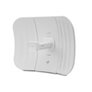 Repetidor y transceptor Ubiquiti LBE-M5-23 en color blanco, tecnología 1x1 SISO, velocidad de 100 Mbit/s, SKU LBE-M5-23