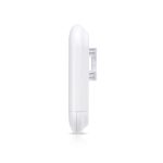 Antena Ubiquiti LTU Lite con velocidad de 1000 Mbps en color blanco, compatible con tecnología PoE. SKU: LTU-LITE