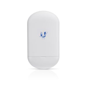Antena Ubiquiti LTU Lite con velocidad de 1000 Mbps en color blanco, compatible con tecnología PoE. SKU: LTU-LITE
