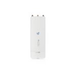 Foto del Ubiquiti LTU Rocket en color blanco, con velocidad de hasta 675,84 Mbit/s. SKU LTU-ROCKET