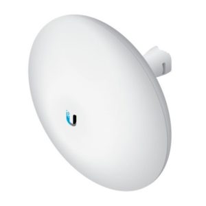 Antena de red inalámbrica Ubiquiti NanoBeam M5 AC-19 con 19 dBi de ganancia. SKU NBE-5AC-19