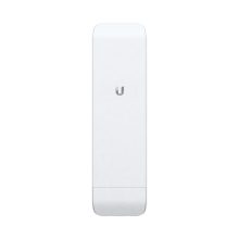 Imagen del Ubiquiti NanoStation M5, dispositivo de red inalámbrica con velocidad de 150 Mbit/s y soporte para Energía sobre Ethernet (PoE). SKU: NSM5